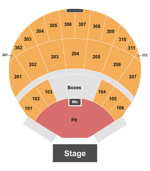 Coca-Cola Amphitheater Phish Seating Chart